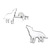 Sterling Silver Howling Wolf Ear Stud Earrings - SKU 40341