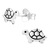 Sterling Silver Tortoise Ear Stud Earrings - SKU 40362