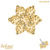 belong 14ct Solid Gold Threadless (Bend fit) Claw Set CZ Jewelled Flower - SKU 40389