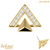 belong 14ct Solid Gold Threadless (Bend fit) Alpha Pyramid - SKU 40392
