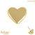 belong 14ct Solid Gold Threadless (Bend fit) Heart - SKU 40436