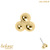 belong 14ct Solid Gold Threadless (Bend fit) Asia Trinity - SKU 40437