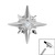Titanium 8 Point Jewelled Star for Internal Thread shafts in 1.2mm - SKU 40508