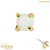belong 14ct Solid Gold Threadless (Bend fit) Claw Set Round Opal With FREE Titanium Threadless Labret / 0.8mm, 6mm - alternative image