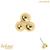belong 14ct Solid Gold Threadless (Bend fit) Asia Trinity With 14k Solid Gold Threadless Labret / 1.2mm, 8mm - alternative image