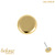 belong 14ct Solid Gold Threadless (Bend fit) Plain Disk 1.2mm, 10mm / With FREE Titanium Threadless Labret / 2.5mm - alternative image