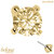 belong 14ct Solid Gold Threadless (Bend fit) Claw Set Round CZ Jewel 4mm With FREE Titanium Threadless Labret / 1.0mm, 8mm / Champagne - alternative image