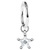 Steel Hinged Segment Ring with Steel Claw Set Jewelled Star Charm - SKU 41672