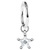 Steel Hinged Segment Ring with Steel Claw Set Jewelled Star Charm - SKU 41673