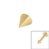 Gold Plated Steel (PVD) Cones - SKU 41736