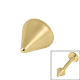 Gold Plated Steel (PVD) Cones - SKU 41737