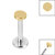 Titanium Internally Threaded Labrets 1.2mm - Titanium Disk - SKU 41777