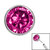 Titanium Threadless (Bend fit) Bezel Set Jewelled Balls - SKU 41839