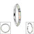 Titanium Hinged Synth Opal Baguette Edge Clicker Ring - SKU 42039