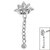 Steel Lotus Flower Chain Drop for Internal Thread Shafts in 1.2mm - SKU 42054