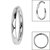 Titanium Diamond Faceted Pattern Edge Clicker Ring - SKU 42070