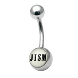 Steel Logo Belly Bars - Words J*sm