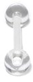 Acrylic Flex Barbells 14 / uv clear / 5