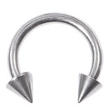 Titanium Coned Circular Barbells (CBB) (Horseshoes) 1.2mm x 8mm, Mirror Polish