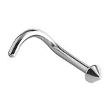 Steel Nose Studs 1.0mm gauge, 2mm Cone