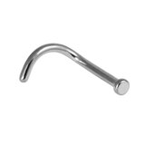 Steel Nose Studs 1.0mm gauge, 1.5mm Flat Disk