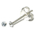 Silver Crystal Studs ST1 - ST2 - ST3 - ST8 - ST9 ST2, 2mm, 1 Pair Clear - alternative image