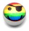 Steel Logo Balls - Pictures 1.6mm, 6mm, Rainbow Pirate