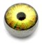 Steel Logo Balls - Pictures 1.6mm, 6mm, Cyber Eyes (Yellow)