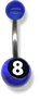 Acrylic Logo Belly Bars 6 / uv blue / UV_pic_ban_8ball