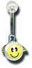 Acrylic Spin Belly Bars Clear / Happy-Sad
