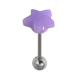 Steel Barbell with Silicone Cover - Star - SKU 5608