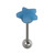 Steel Barbell with Silicone Cover - Star - SKU 5610