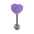 Steel Barbell with Silicone Cover - Heart - SKU 5616