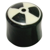 Organic Horn Plug with Radioactive design 20 / Radioactive