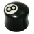 Organic Horn Plug with 8 Ball design - SKU 5684