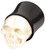 Organic Horn Plug with Skull (HP3) - SKU 5708