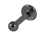 Black Titanium Labrets 1.6mm, 8mm, 4mm