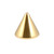 Zircon Titanium Cones (Gold colour PVD) - SKU 6110