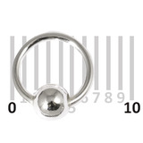 Sterling Silver Hoops - Earrings H21-H24A H24:- Gauge 0.7mm. Internal Diameter 5mm. (1 PAIR)