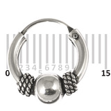 Sterling Silver Hoops - Earrings H25 - SKU 6151