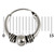 Sterling Silver Hoops - Earrings  H25-H27 - SKU 6153