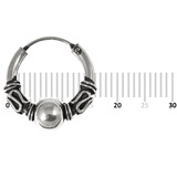 Sterling Silver Hoops - Earrings H33-H43 H42:- Piercing Gauge 0.7mm. Perceived Gauge 2.0mm. Internal Diameter 12.5mm. (1 PAIR)