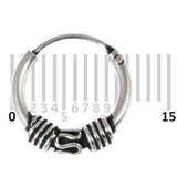 Sterling Silver Hoops - Earrings  H44-H54A - SKU 6163