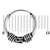 Sterling Silver Hoops - Earrings  H44-H54A - SKU 6163