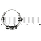 Sterling Silver Hoops - Earrings H44-H54A H54:- Piercing Gauge 0.6mm. Perceived Gauge 2.0mm. Internal Diameter 11mm. (1 PAIR)
