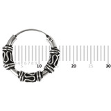 Sterling Silver Hoops - Earrings H58-H72 H60:- Piercing Gauge 0.6mm. Perceived Gauge 2.0mm. Internal Diameter 11mm. (1 PAIR)