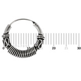Sterling Silver Hoops - Earrings H58-H72 H72:- Piercing Gauge 0.6mm. Perceived Gauge 2.0mm. Internal Diameter 11mm. (1 PAIR)