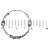 Sterling Silver Hoops - Earrings H83-H95 H83:- Piercing Gauge 0.6mm. Perceived Gauge 1.6mm. Internal Diameter 16mm. (1 PAIR)