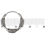 Sterling Silver Hoops - Earrings H83-H95 H95:- Piercing Gauge 0.6mm. Perceived Gauge 2.0mm. Internal Diameter 10.5mm. (1 PAIR)