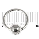 Sterling Silver Hoops - Earrings H103 - SKU 6177